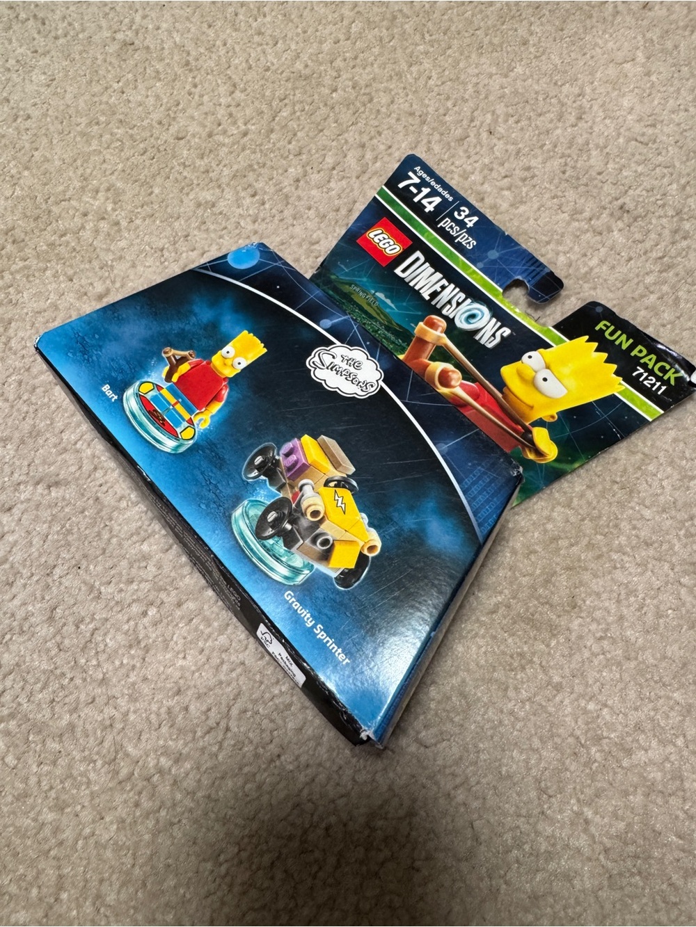 Lego Yellow Bart Simpson Mini figure